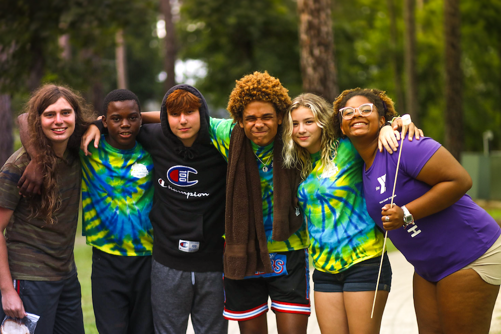 group of teen campers